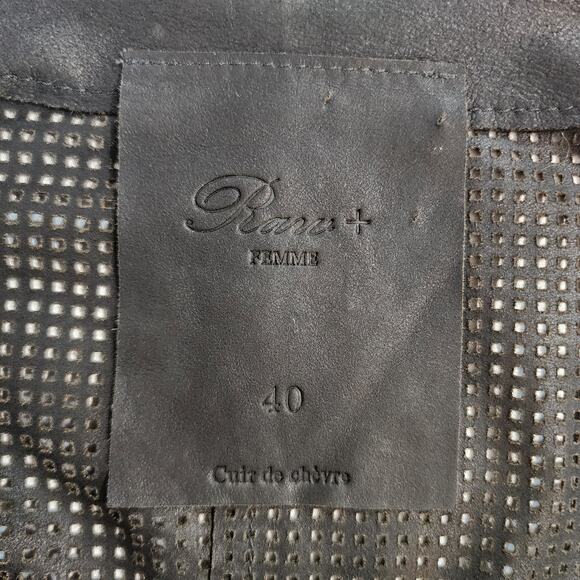 Rawtus (Raw+) Femme Japanese Motorcycle Jacket Goatskin Mesh Size S - Picture 8 of 10